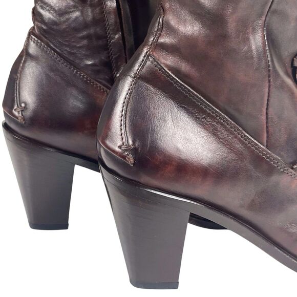 KOBRA Women's Leather Western Boots Size 39 (8.5–9) Brown Made in Italy EUC - Picture 10 of 16